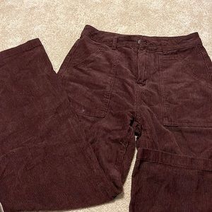 SHEIN corduroy pants.  Wide leg